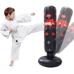 Punching - ball gonflable de 120 cm pour enfants, sac de frappe de boxe a rebond instantane