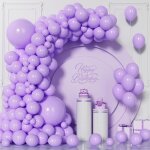 Purple balloons, 130 pieces balloons purple pastel garland arch kit, 5 / 10 / 12 / 18 inch macaroon balloon ... Purple balloons, 130 pieces balloons purple pastel garland arch kit, 5 / 10 / 12 / 18 inch macaroon balloon ...