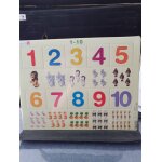 Puzzle 10 pices puzzle cadre - apprendre a compter : les chiffres de 1 a 10