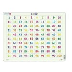 Puzzle 100 pices puzzle cadre - apprendre a compter : chiffres de 1 a 100