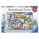 Puzzle 12 pieces - 2 puzzles - accident de voiture et incendie