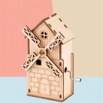 Puzzle 3d en bois à monter soi - même, moulin à vent fait à la main, boîte à musique, assemblage, kits ... Puzzle 3d en bois à monter soi - même, moulin à vent fait à la main, boîte à musique, assemblage, kits ...