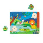Puzzle 6 pi�ces moulin roty sonore animaux en bois les toupitis