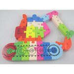 Puzzle apprentissage alphabet et chiffres en forme de tracteur Puzzle apprentissage alphabet et chiffres en forme de tracteur