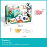 Puzzle en bois avec 26 lettres en fer, jeu d'orthographe, pour la cognition educative pr�coce des tout ...