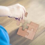 Puzzle en bois, blocs de construction, jouets pour enfants et tout - petits