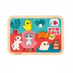 Puzzle en bois chunky animaux familiers 7 pices
