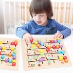 Puzzle en bois pour enfants, jeu de l'alphabet abc pour tout - petits, jouets d'apprentissage, activit ...