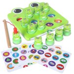 Puzzle en bois pour enfants, jeu de famille en forme de grenouille magnétique, jeu de pêche, mémoire ... Puzzle en bois pour enfants, jeu de famille en forme de grenouille magnétique, jeu de pêche, mémoire ...