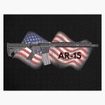 Puzzle en bois fusil semi - automatique patriotique ar - 15 300 pices 38x26 cm jouet dcoration mura ...
