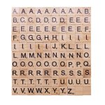 Puzzle en bois lettres de l'alphabet anglais, 100 pices, bricolage de chiffres, jouets en bois pour ...