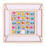 Puzzle en bois montessori, dessin anim, circulation des animaux, jeu de correspondance numrique, entranemen ...