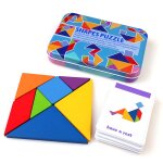 Puzzle en bois montessori pour enfants, motif animal, jouet tangram avec plusieurs motifs pour l'éducation ... Puzzle en bois montessori pour enfants, motif animal, jouet tangram avec plusieurs motifs pour l'éducation ...
