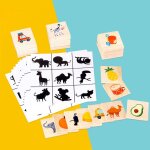 Puzzle en bois montessori, jeu d'images a moteur fin, educatif, cadeau pour tout - petits, gar�ons et ...