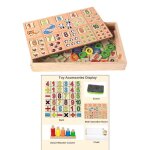 Puzzle de nombres en bois montessori, jouets pour tout - petits, jeu de tri de formes, pour enfants de ...