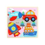 Puzzle en bois montessori pour tout petit, dessins anim�s, transport, cadeaux, jouets educatifs pour ...