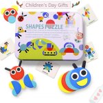 Puzzle en bois avec motifs d'animaux, jeux de tri et d'empilage, jouets �ducatifs montessori pour tout ...