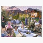 Puzzle en bois paradis de montagne 300 pièces 38x26 cm jouet décoration mura Puzzle en bois paradis de montagne 300 pièces 38x26 cm jouet décoration mura