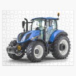 Puzzle en bois tracteur moderne 300 pièces 38x26 cm jouet décoration mura Puzzle en bois tracteur moderne 300 pièces 38x26 cm jouet décoration mura