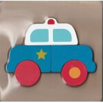 Puzzle bois voiture en 5 morceaux