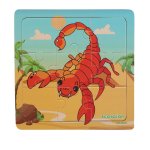 Puzzle cr�atif en bois pour enfants, petits morceaux, animaux, jouets �ducatifs pour b�b�s, cadeau