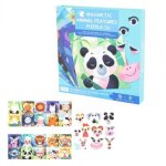 Puzzle educatif en papier pour enfants, 10 pi�ces, puzzle magn�tique en trois dimensions, dessin anim�, ...