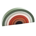 Puzzle empileur arc - en - ciel, jeu d'empilage en tunnel, jouets educatifs montessori, blocs de construction ...