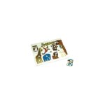 Puzzle eveil en bois zoo - 10 pices