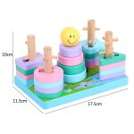 Puzzle de forme educative pr�coce, blocs d'apprentissage pour tout - petits, jouets a empiler pour la ...