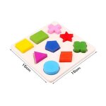 Puzzle de formes géométriques en bois montessori, jeux educatif d'apprentissage préscolaire par le classement ... Puzzle de formes géométriques en bois montessori, jeux educatif d'apprentissage préscolaire par le classement ...