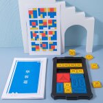 Puzzle magn�tique interactif pour voiture, jeu de puzzle coulissant pour voiture