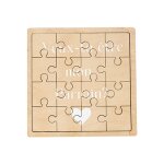 Puzzle message demande parrain 15cm nature