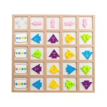 Puzzle planche sensorielle pour bébé, jouet en feutre educatif montessori pour tout - petits Puzzle planche sensorielle pour bébé, jouet en feutre educatif montessori pour tout - petits