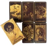 Le qedavien - neon moon tarot deck - cartes de poche avec bote de rangement pour le destin, jeu de socit ...
