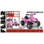 Quad with battery feber - quad racy 6v - rose