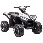 Quad buggy electrique enfant 12 v 3 km / h max. effets lumineux et sonores blanc noir