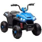 Quad electrique enfant 2 moteurs 12v 5 km / h max. marche av ar nombreux effets bleu