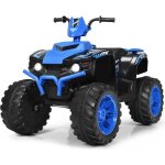 Quad electrique pour enfants 3 - 7 ans - costway - bleu - 4 roues - batterie 12v / 7ah