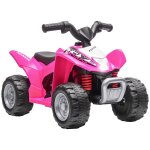 Quad electrique enfant 6v 30w honda trx 250x v max. 2, 8 km / h phare led klaxon rose