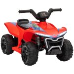 Quad electrique enfant 6v max. 2, 5km / h phare effet sonore marche av - ar rouge