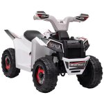 Quad electrique enfant v. max. 2, 5 km / h 6 v blanc