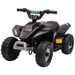 Quad electrique enfant - voiture electrique enfant - marche av, ar - 6 v, v. max. 4, 6 km / h - noir
