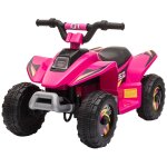 Quad electrique enfant - voiture electrique enfant - marche av, ar - 6 v, v. max. 4, 6 km / h - rose