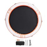 Quai flottant gonflable - duoku - Ø8ft - avec piscine en maille pour trampoline Ø5ft - plate - forme ...