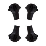 Quatre paquets d'embouts de rechange en caoutchouc extra durables (pieds / pattes / virole / casquettes ...