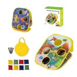 Qumox jeu de lancer avec sac de haricots jeux d'ext�rieur pliables pour enfants