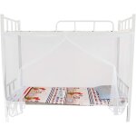 Qxer - auvent de lit superpos, moustiquaire pour lit 4 poteaux d'angle lit superpos rideau de lit superpos, ...