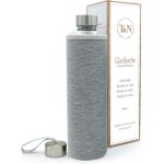 Qxer - bouteille en verre de 1 litre - gourde en verre 1l avec housse en noprne - anti - fuite - bouteille ...