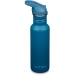 Qxer - gourde de vlo classic narrow (flip sport) avec bouchon en acier inoxydable de couleur bleue, ...