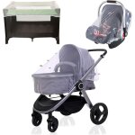 Qxer - moustiquaire poussette universelle, moustiquaire bebe, respirant protection anti - insectes, capote ...